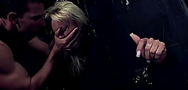  Milf Demi Blue gets strongly punished. Part 1. She gets, hard face slappings, and hard whippings, until she cries.
